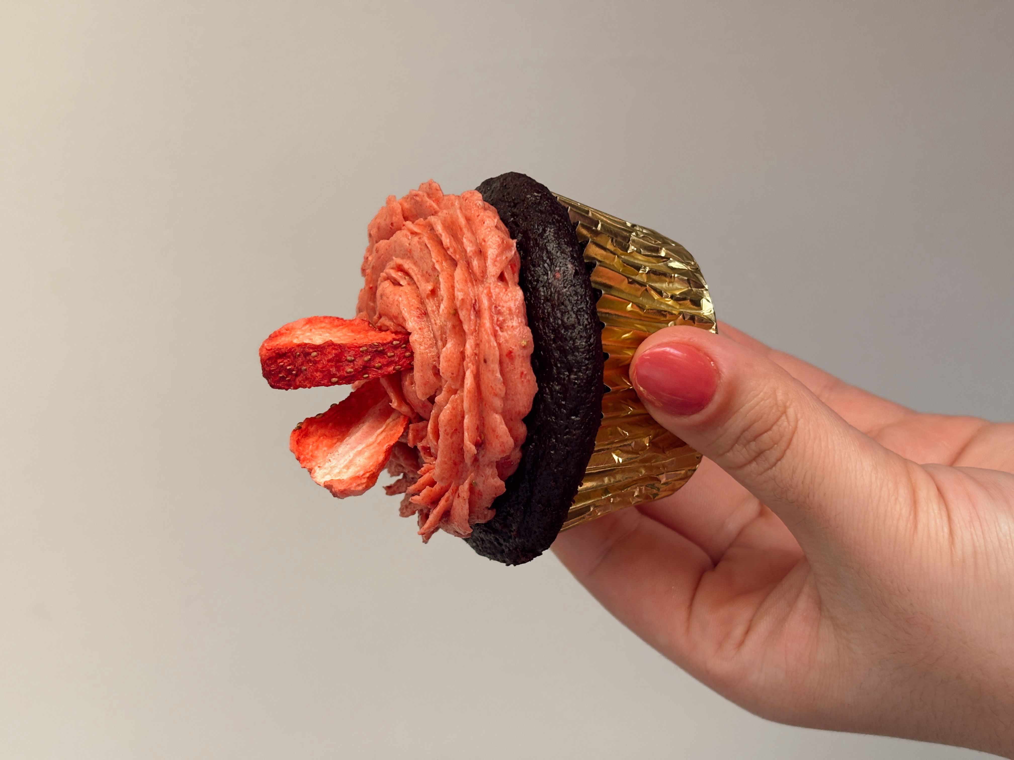 Chocolate Covered Strawberry Cupcake