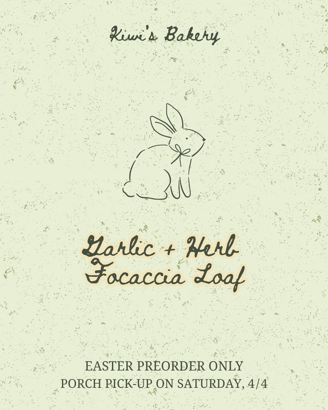 Garlic Herb Focaccia Loaf