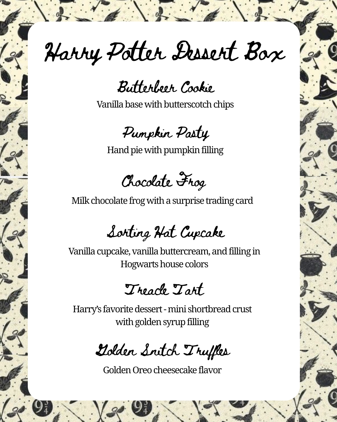 October Harry Potter Box