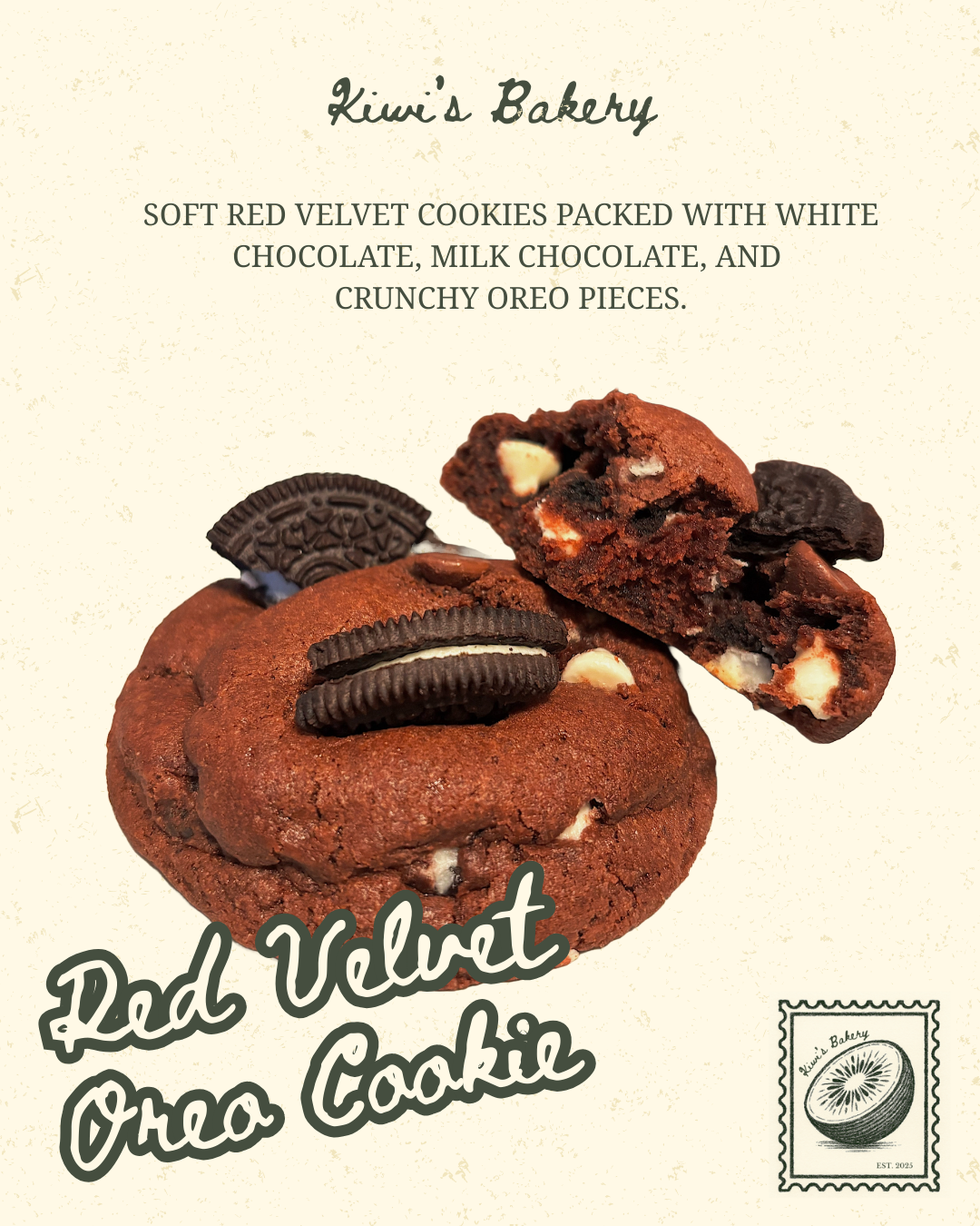 Red Velvet Oreo Cookie